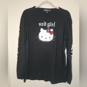 Dolls Kill x Hello Kitty Sad Girl Sad Girls Club Graphic Tee Limited Ed Sz Med